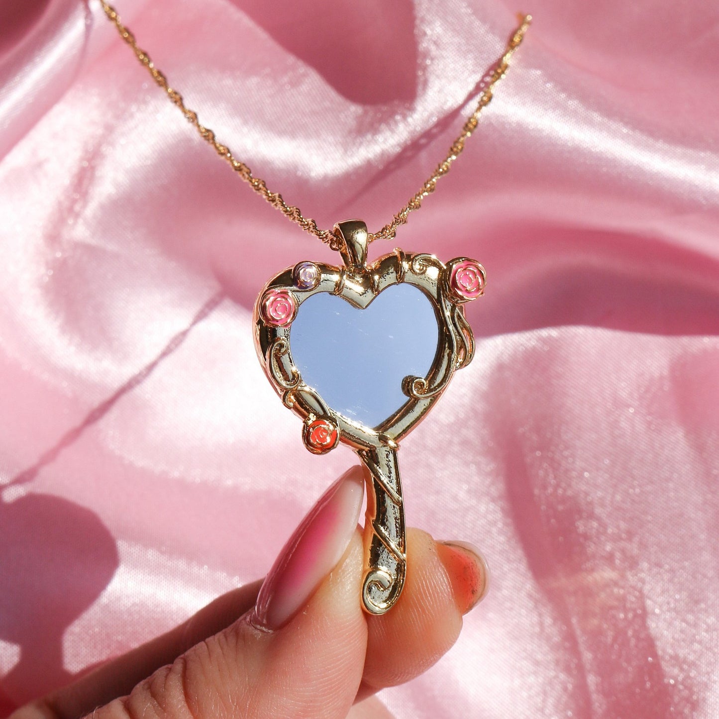 Heart Mirror Necklace