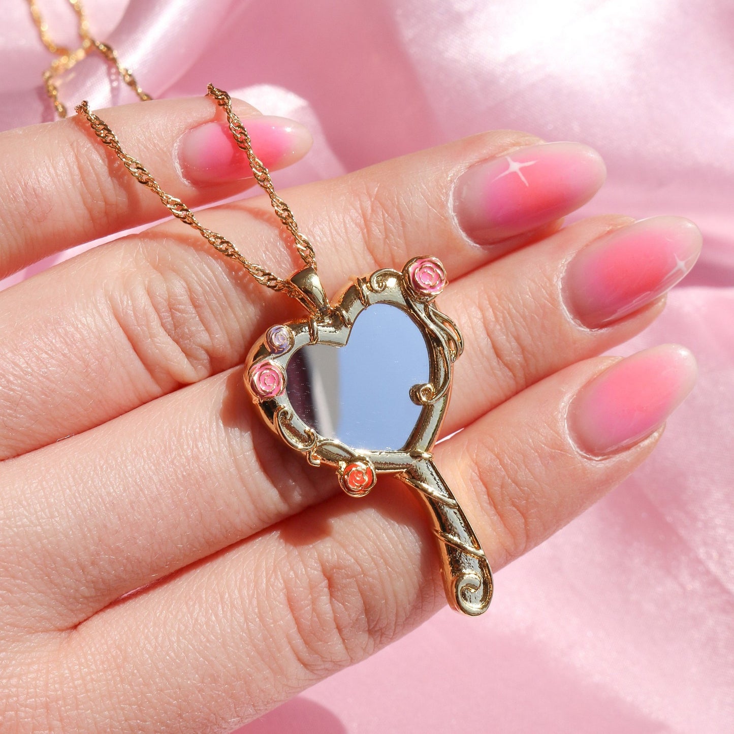 Heart Mirror Necklace