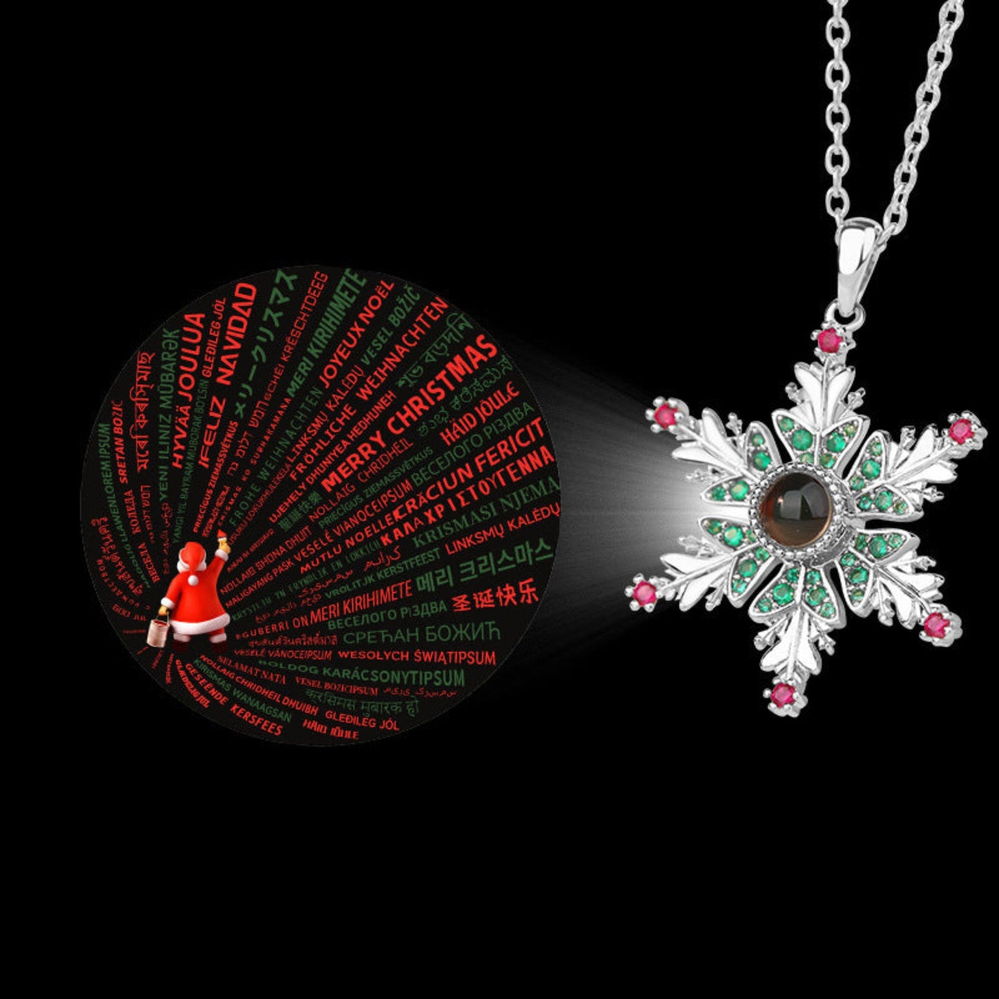 Christmas Snowflake Necklaces