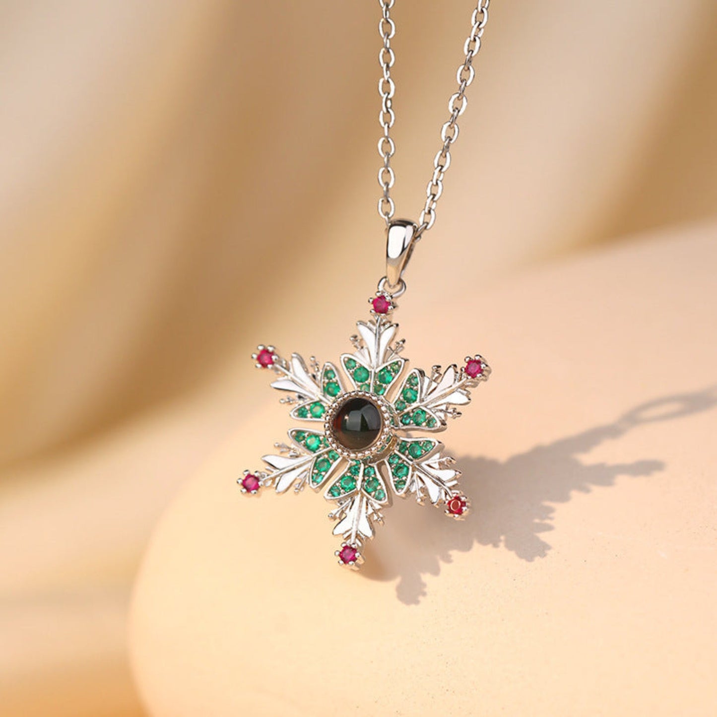 Christmas Snowflake Necklaces